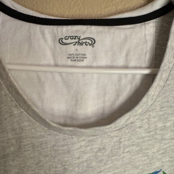 Crazy Shirts Womens Hawaii Long Sleeve Lightweight Pullover Grey Size Large EUC - Picture 3 of 6